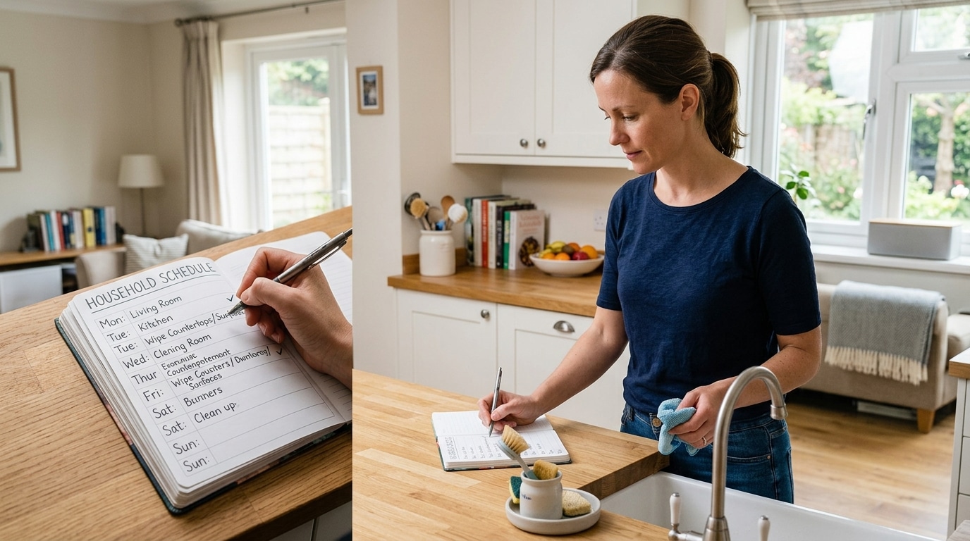 A Room-by-Room Weekly Schedule That Fits Real Life